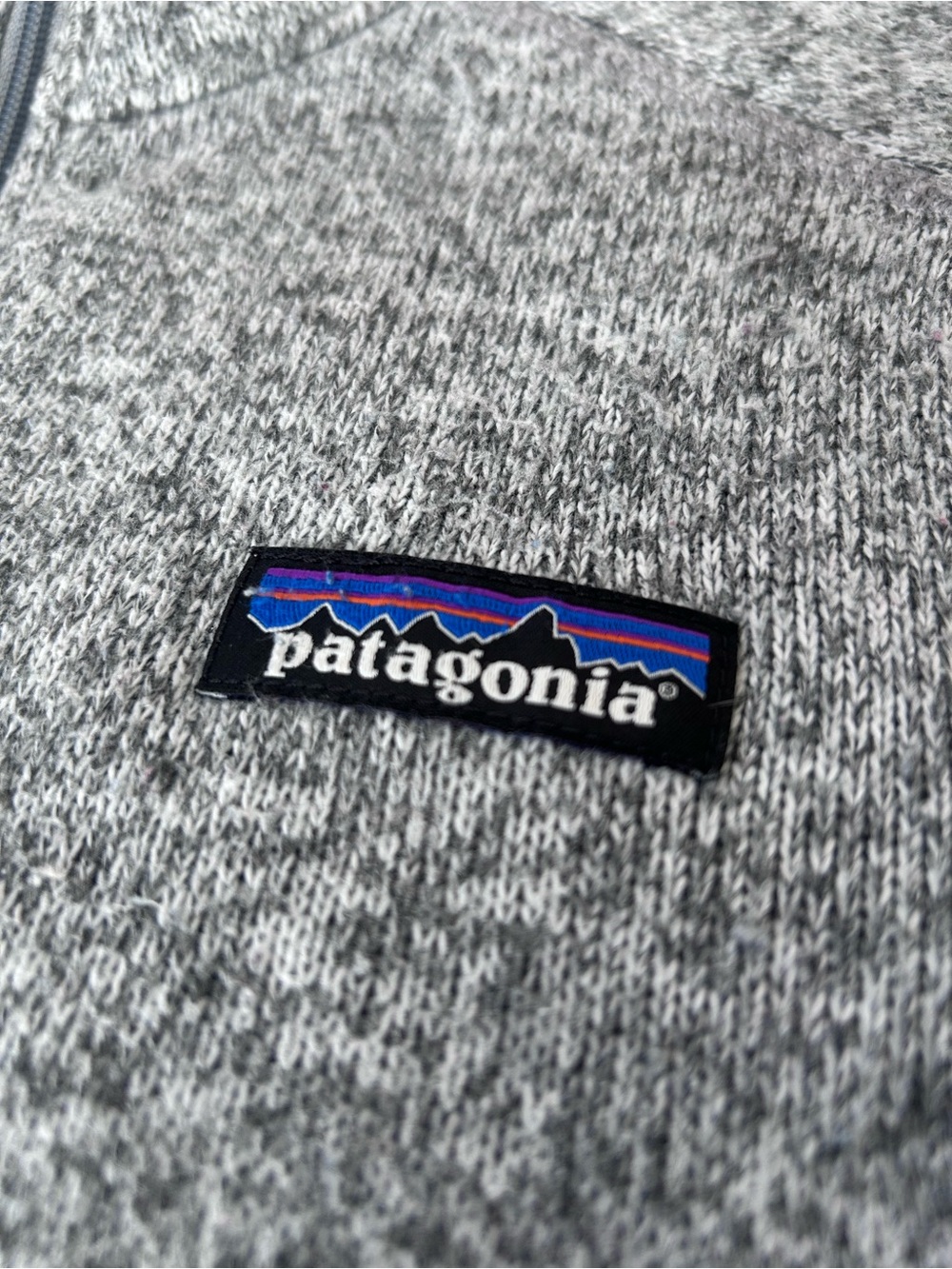 Patagonia Women’s Size Small 1/4-Zip Sweater Fleece - Heather Gray - Picture 4 of 8